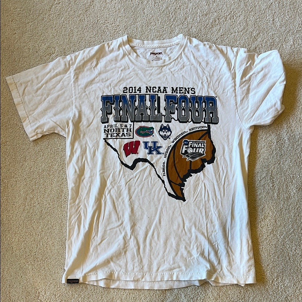 White Jansport 2014 NCAA Men's Final Four T-Shirt - size L